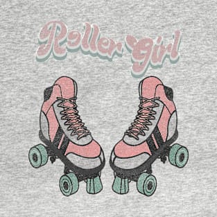 Roller Girl Skating Skates Skater Rollerskating Rollerskates Rollerskater T-Shirt